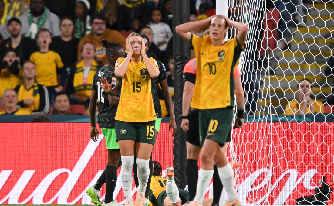 Australia have been beaten by Nigeria in Brisbane. Picture Getty Images