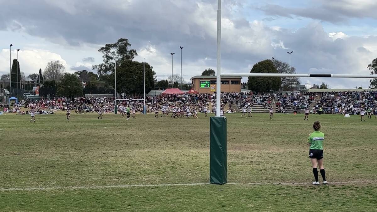 During the 2023 Group 16 Grand Final, spectators spraying comments towards players and referees were given warnings. Picture by James Parker