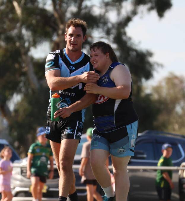 James (Jimmy) Desaxe and Lucas Stabbak at the Ack Weyman Shield. Photo supplied.