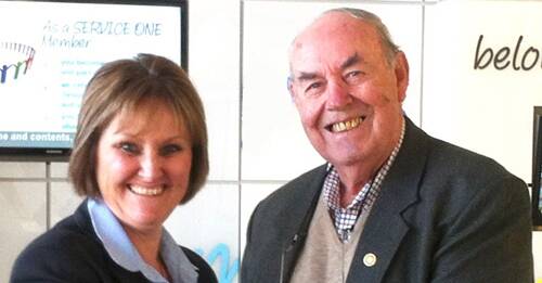 SUCCESS: Julie Watson and Peter Wood are all smiles after a successful fundraising campaign for the Youth Foundation.