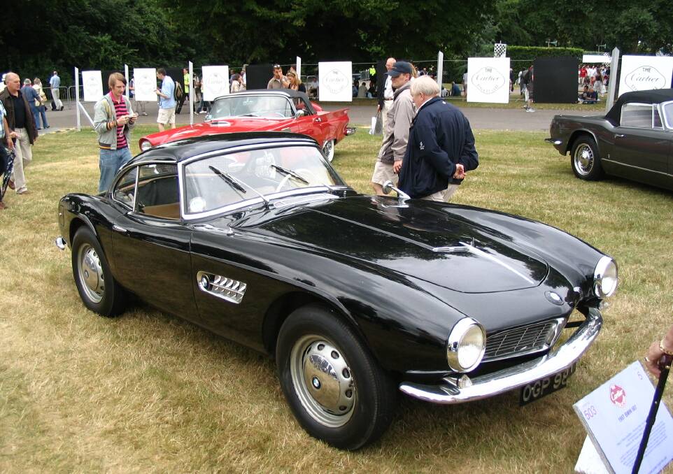 ONE OF THE BEST: The BMW 507 is reckoned to be one of the best sports cars ever. This one, pictured at a Goodwood Festival of Speed, is believed to have been owned by John Surtees.