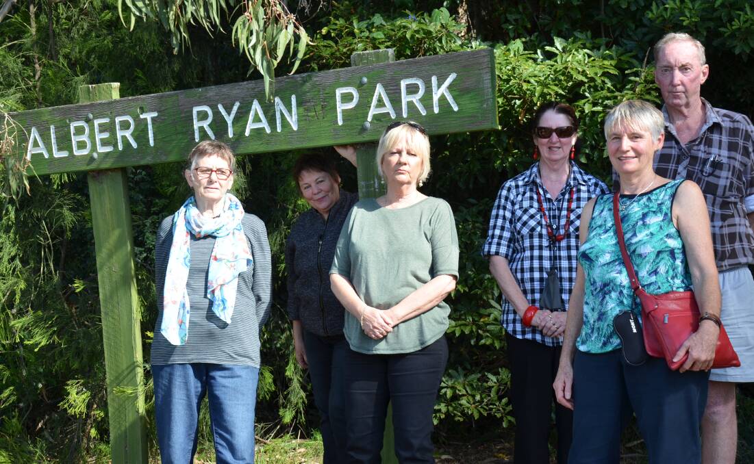 PARK PROTECTORS: The proposed sale of Albert Ryan Park has angered some residents, including letter-writer Trevor Kohlhagen. See story page 8.