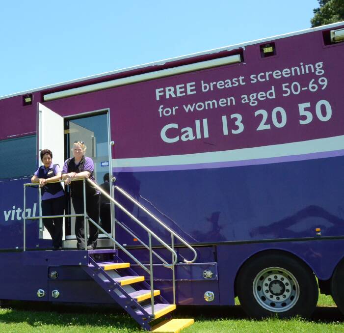 It has never been easier to have a breast check. Free screening from women between 50 and 69 is available in Moruya at the moment at the breast check bus.