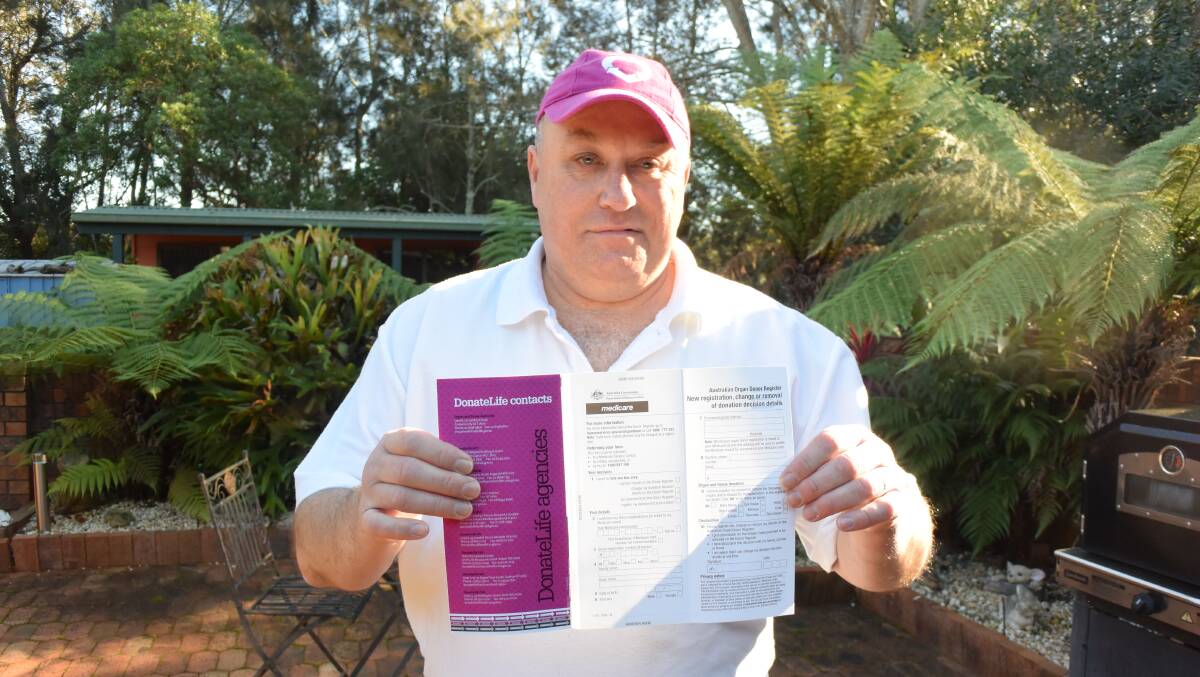 CRUCIAL DOCUMENT: Surfside's Brad Rossiter has a message: "Organ donation: register today - what are you waiting for?"  