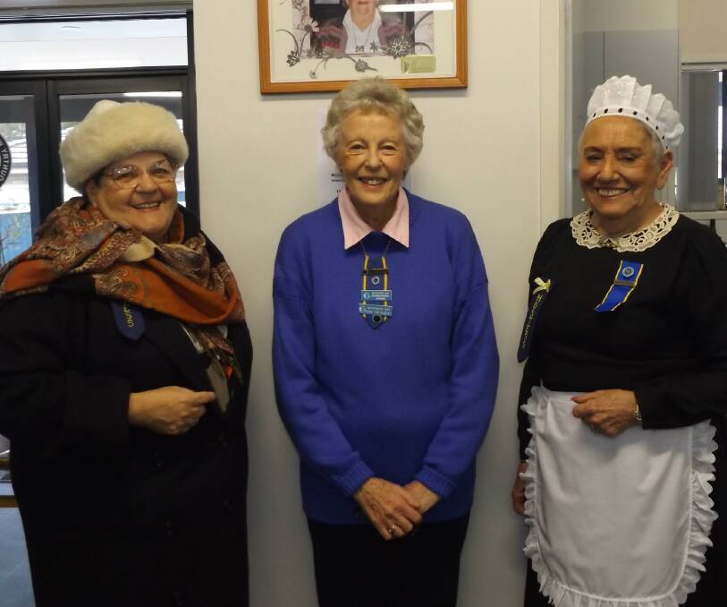 Batemans Bay CWA members Maureen Kinross, Carol Osbourne and Naomi Good at the Mongolia International Day.