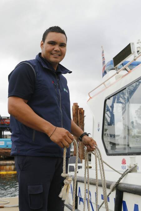 BIG AWARD: Maritime trainee Gerard Dennis has been awarded the state’s Indigenous Employee of the Year award.