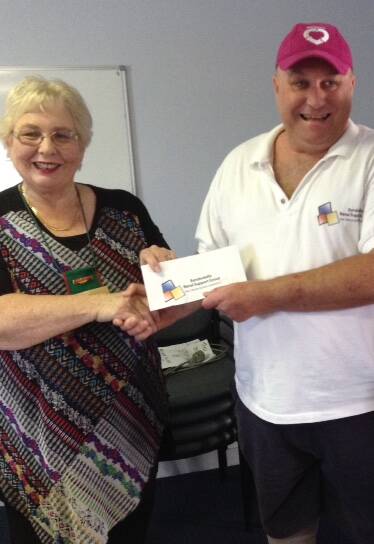 Batemans Bay Hospital Auxiliary president Ann McClintock and Eurobodalla Renal support Group founder Brad Rossiter.