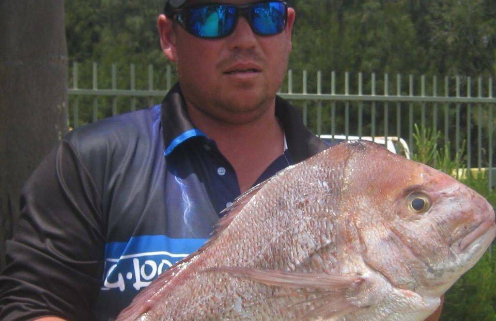 SNAPPED UP: Jay Allen holds his winning snapper at the Tomakin Fishing Club's weigh-in on January 3. The club's next competition is on February 7.