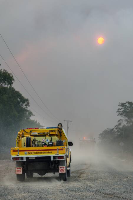 Additional firefighter support has been called in from NSW. Picture: Queensland Fire and Emergence Services