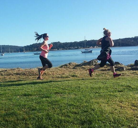 BAY RUNNERS: Runners participate in the parkrun event held in ideal conditions on Saturday.