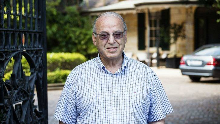 Eddie Obeid at his home in Hunters Hill. He faces court on Thursday. Photo: Christopher Pearce