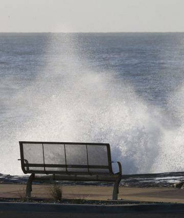 A large swell hits Sydney from the south. The view at Clovelly. Photo: Peter Rae