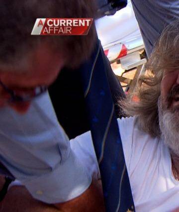 Notorious conman Peter Foster is arrested. Photo: A Current Affair