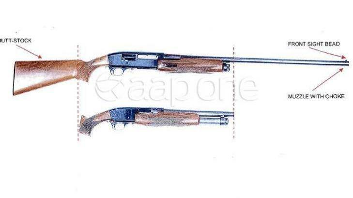 A court image showing how the shotgun used by Man Haron Monis in the siege was modified. Photo: supplied