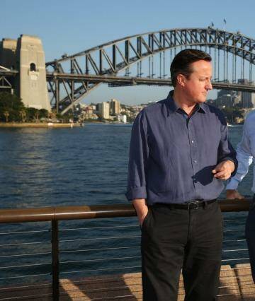 British Prime Minister David Cameron and Australian Prime Minister Tony Abbott. Photo: Supplied