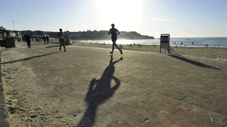 Stepping out: That run along the beach may turn out to be important evidence in court. Photo: Mick Tsikas