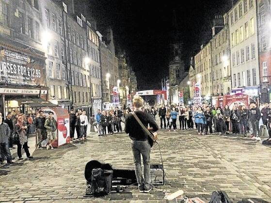 No place like home for busker