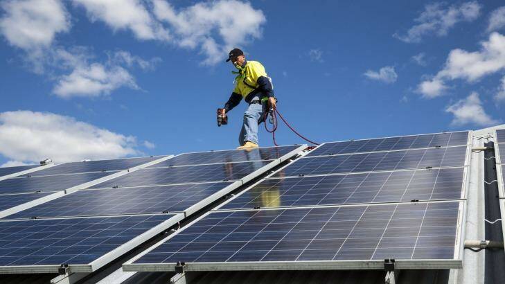 What will changes to the ''green bank'' mean for household solar? Photo: Glenn Hunt