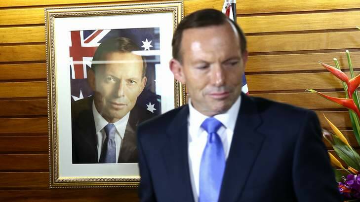 Prime Minister Tony Abbott in Port Moresby on Friday. Photo: Alex Ellinghausen
