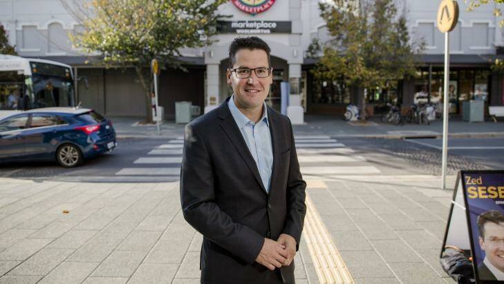 ACT Liberal Senator Zed Seselja has been paid about $10,200 to commute. Photo: Jamila Toderas