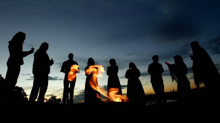 Winter of our content: Pagans celebrate the solstice. Photo: Steven Siewert