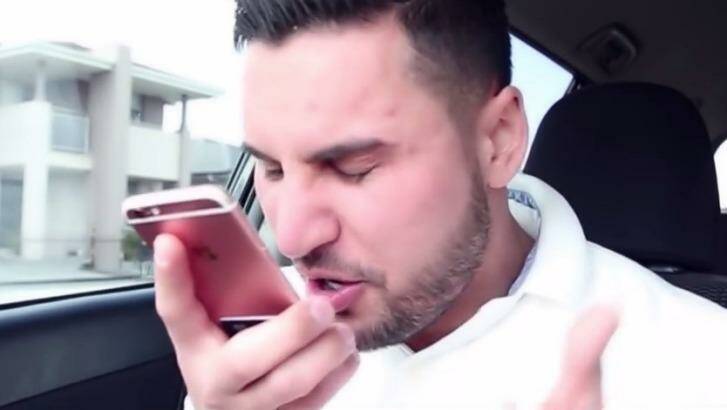 A shot from al video posted by Salim Mehajer. Photo: YouTube