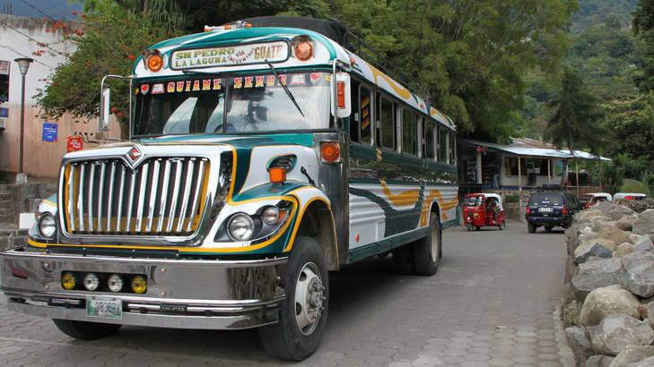Taking it slowly: Guatemala's buses are about the spectacle, not the speed. Photo: Ben Groundwater