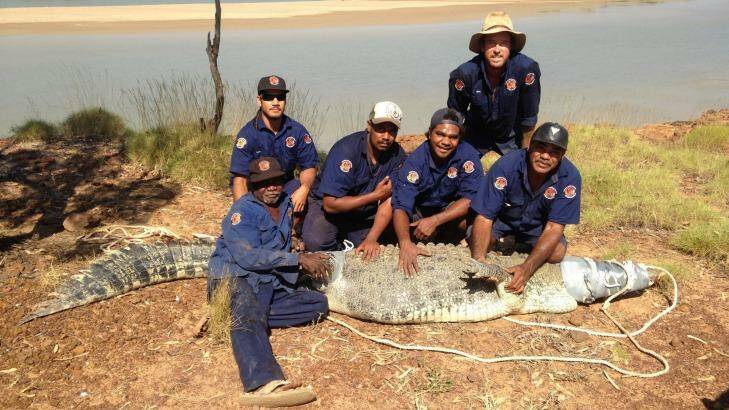 Nyikina Mangala Rangers with Payroll. Photo: Kimberley Land Council