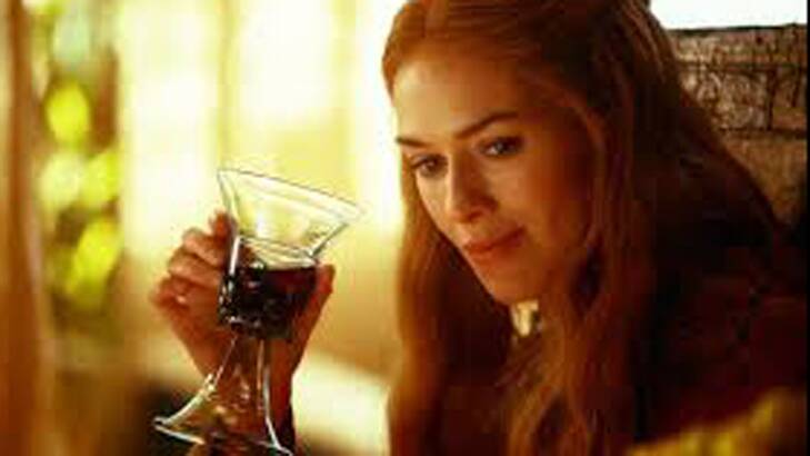Don't mind if I do: Lena Headey as Cersei Lannister in <i>Game of Thrones</i>.