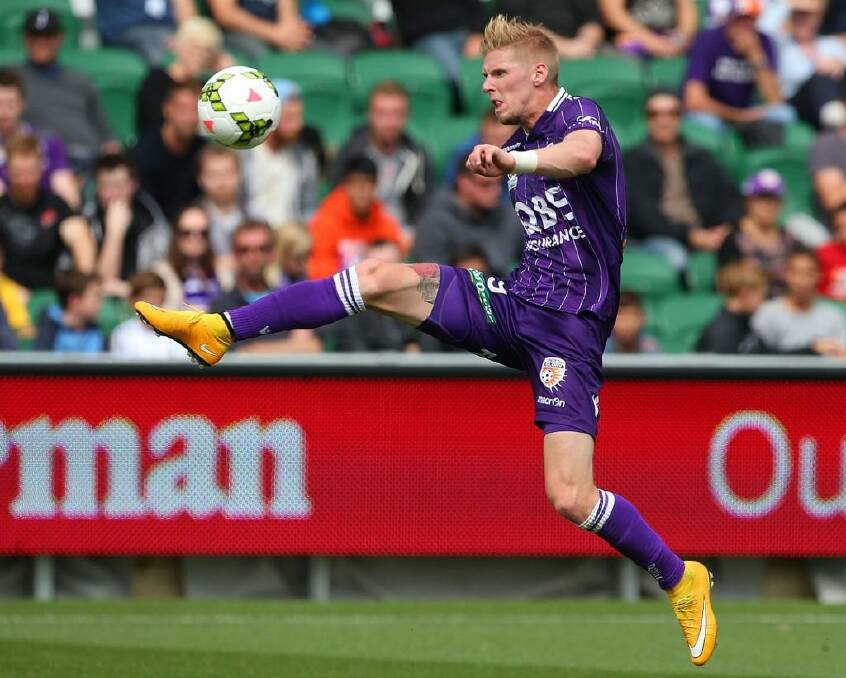 Andy Keogh and the Perth Glory could be headed for a new northern home. Photo: Paul Kane