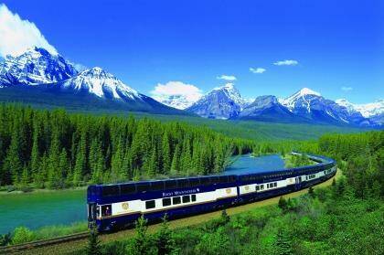 The Rocky Mountaineer in Canada.