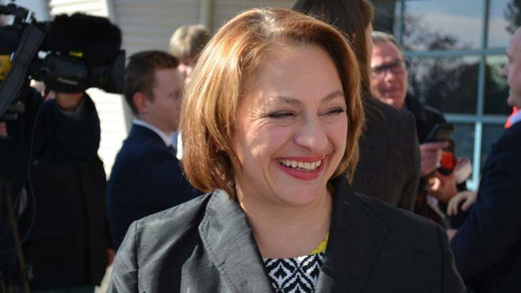 Sophie Mirabella after winning preselection for Indi. Photo: Libby Price