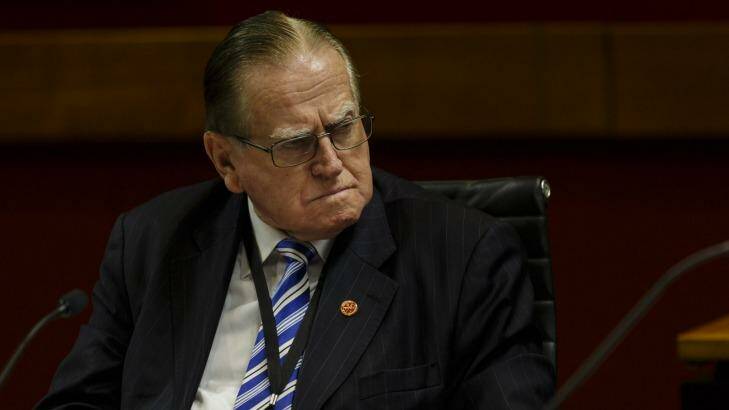 Fred Nile's Christian Democratic Party was behind the Chinese language messages. Photo: Brook Mitchell