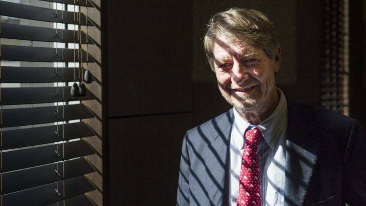 P.J.O'Rourke at the National Press Club in Canberra. Photo: Jay Cronan