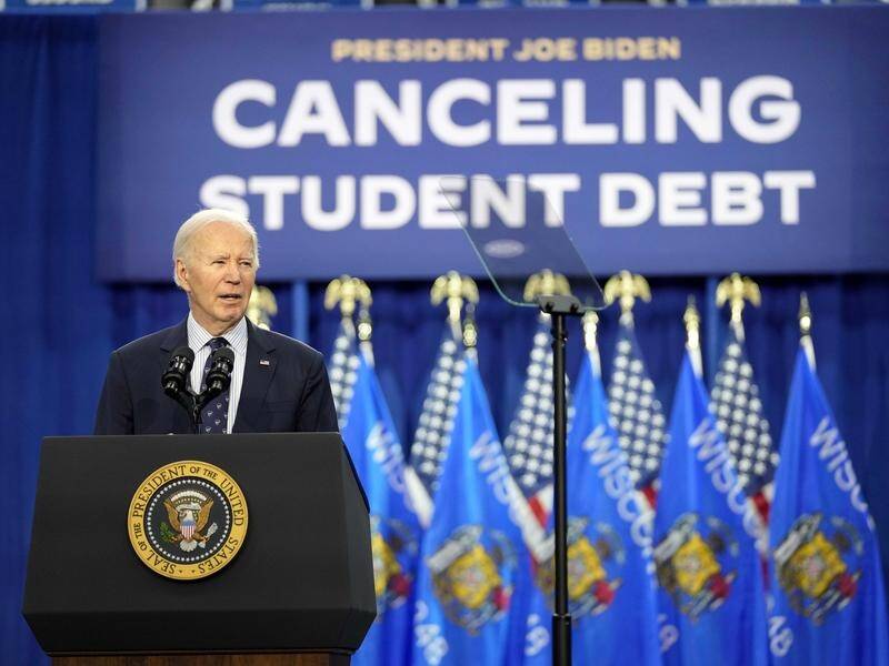 US President Joe Biden needs the support of young voters as he seeks re-election in November. (AP PHOTO)