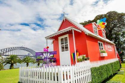 White picket fences: Airbnb's The Big Gay Stay.
