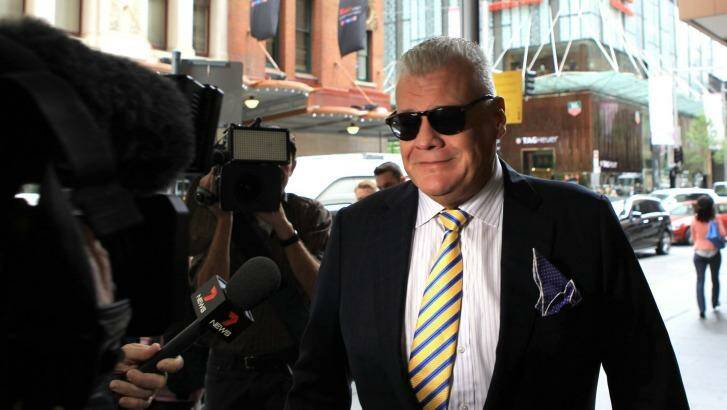 Jim Byrnes arrives for evidence at ICAC on Friday.  Photo: James Alcock