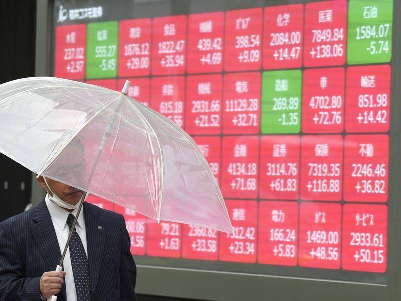 Japan's Nikkei has 0.7 per cent in morning trade. (AP PHOTO)