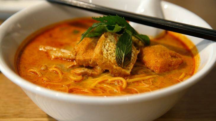 Simple fare: A curry laksa at Hawker. Photo: Michele Mossop