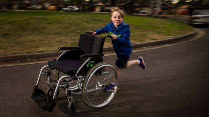 Lennon Maher is running in the City2Surf this year to raise funds to provide wheelchairs for disabled children in Sri Lanka. Photo: Wolter Peeters
