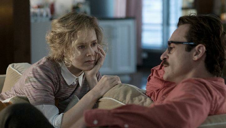Amy Adams as Amy and Joaquin Phoenix as Theodore in the romantic <i>drama Her</i>. Photo: Supplied