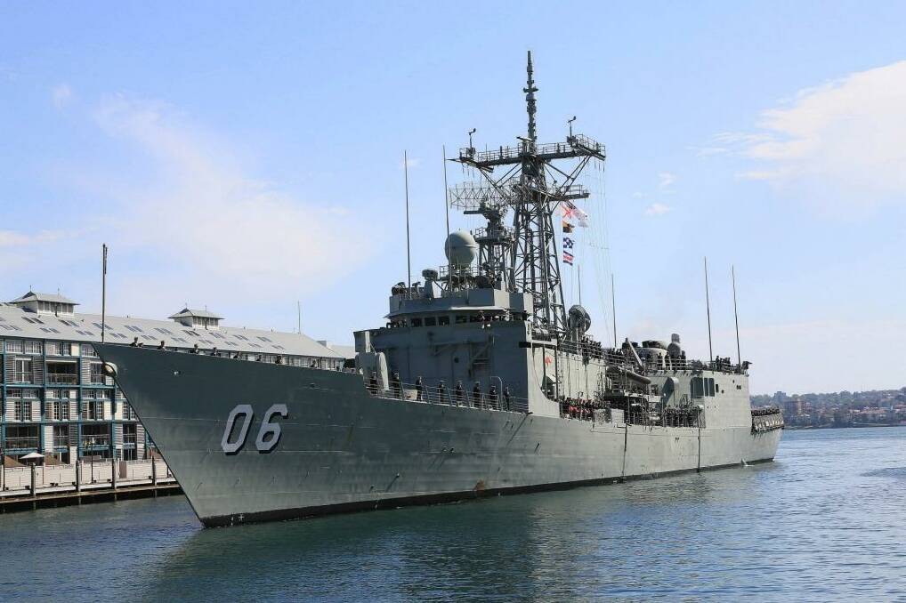 The alleged offences took place aboard HMAS Newcastle.