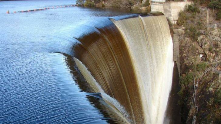 Water storages in Tasmania's dams is up 20 per cent since April. Photo: Supplied