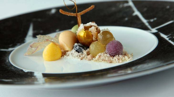 The finalists created Blumenthal's 'Botrytis Cinerea'. The dish appears on the tasting menu at the Fat Duck, Melbourne. Photo: Supplied