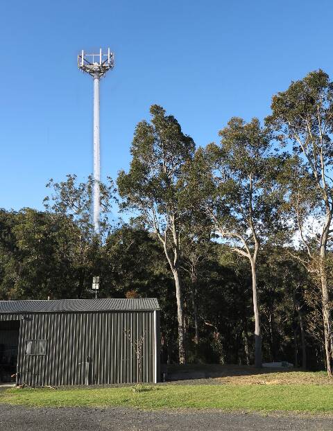 An artist's impression of an NBN tower proposed for North Batemans Bay. File picture.