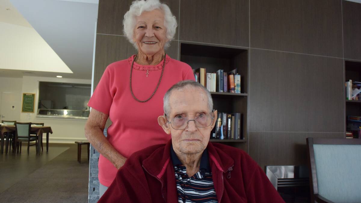 WAR BOND: Catalina's Bill and Edna Blayden both served Australia during World War II and have been married 67 years.