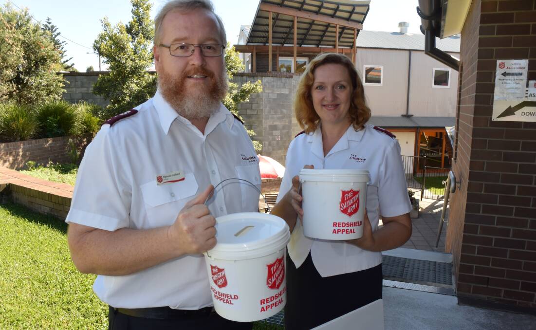 DIG DEEPER: Salvation Army Batemans Bay Captains Ross and Melanie Anne Holland are on the lookout for volunteer collectors for this year’s Red Shield Appeal.