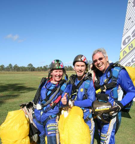 Ookoonono Australian Canopy Formation Team Jules McConnel, the late Michael Vaughan and Craig Bennett. Photo: Wayne McLachlan.