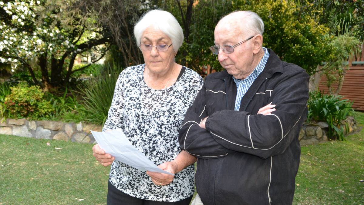 CONCERNED: Durras residents Judy Brown and George Bates are two of the 6000 Eurobodalla residents affected by sea-level rise and are urging others to have their say on a draft policy. 