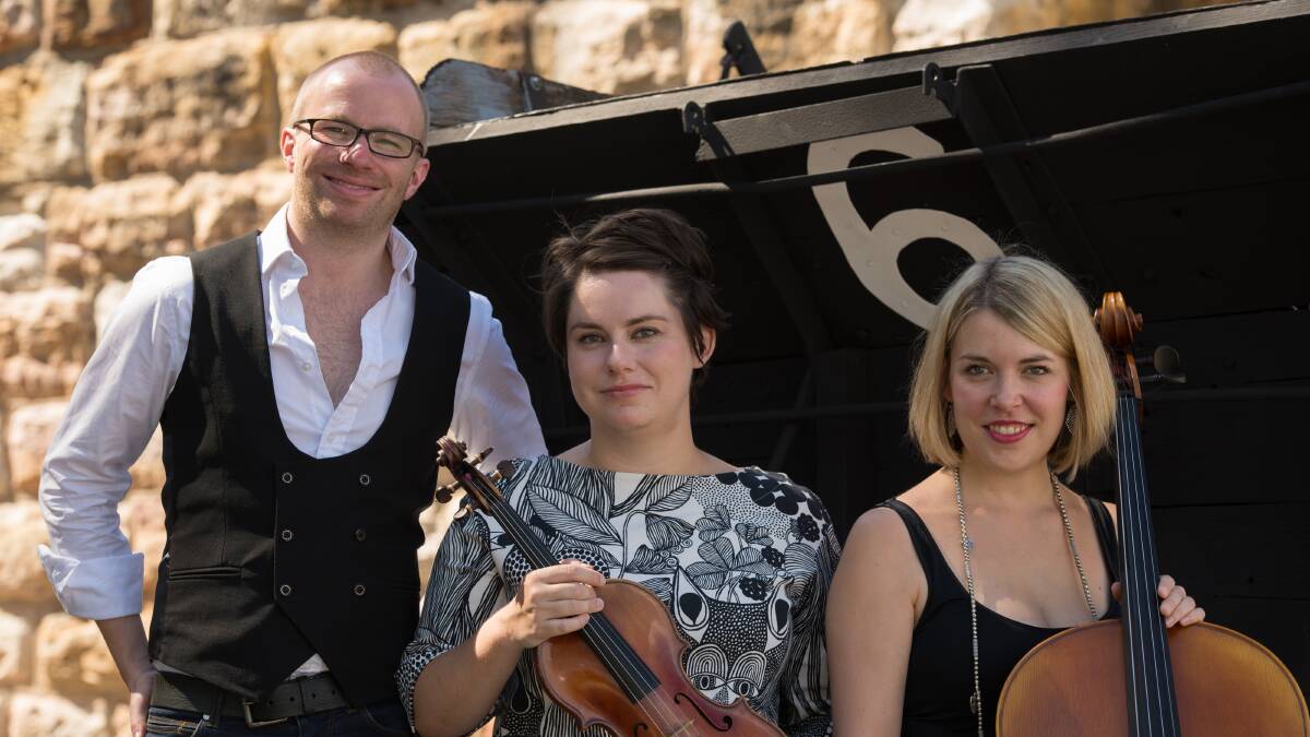 WELCOME BACK: Strelitzia Trio members Michael Curtain, Lucy Warren and Eleanor Betts are performing at St Paul’s Anglican Church in Narooma on February 21.